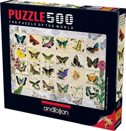 Anatolian 500pc - Butterfly Stamps Puzzle