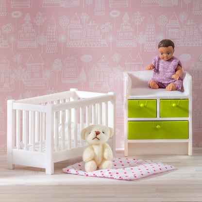 Lundby Doll's House - Crib & Change Table