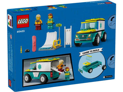 LEGO® City - Emergency Ambulance and Snowboarder 60403