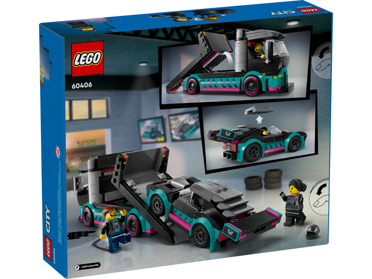 LEGO® City - Race Car and Car Carrier Truck 60406