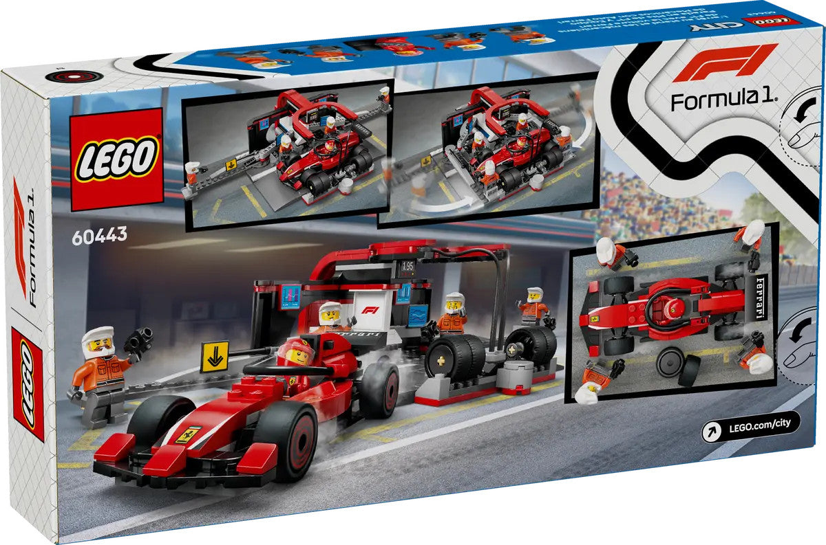 LEGO® City - F1® Pit Stop & Pit Crew with Ferrari Car  60443
