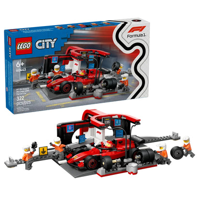 LEGO® City - F1® Pit Stop & Pit Crew with Ferrari Car  60443