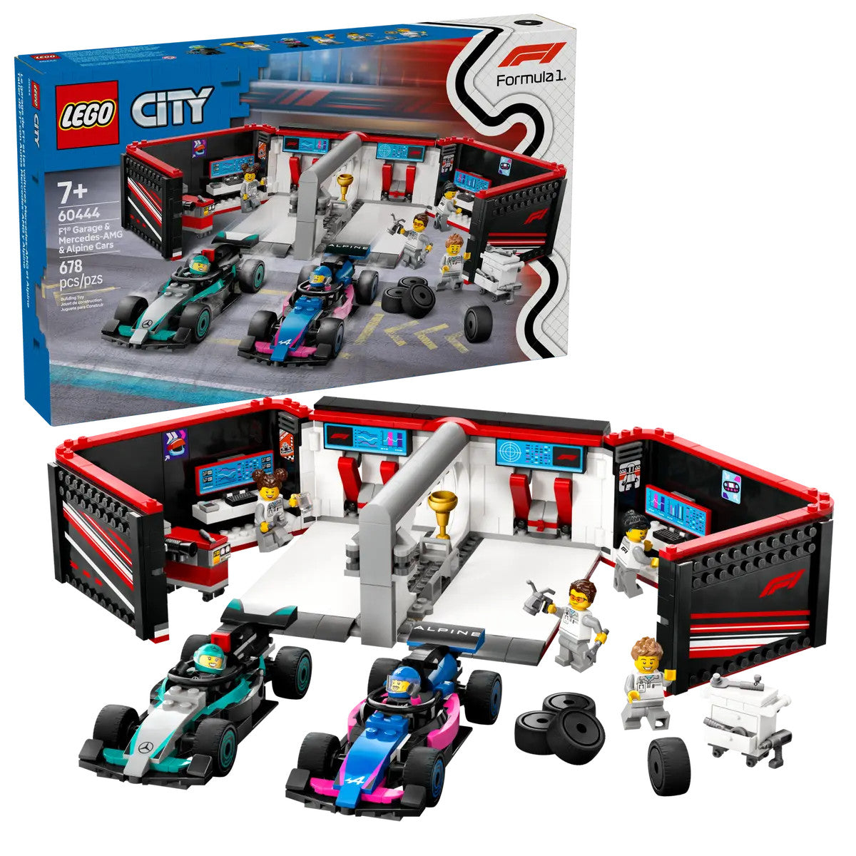 LEGO® City - F1® Garage & Mercedes-AMG & Alpine Cars  60444