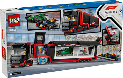 LEGO® City - F1® Truck with RB20 & AMR24 F1® Cars  60445