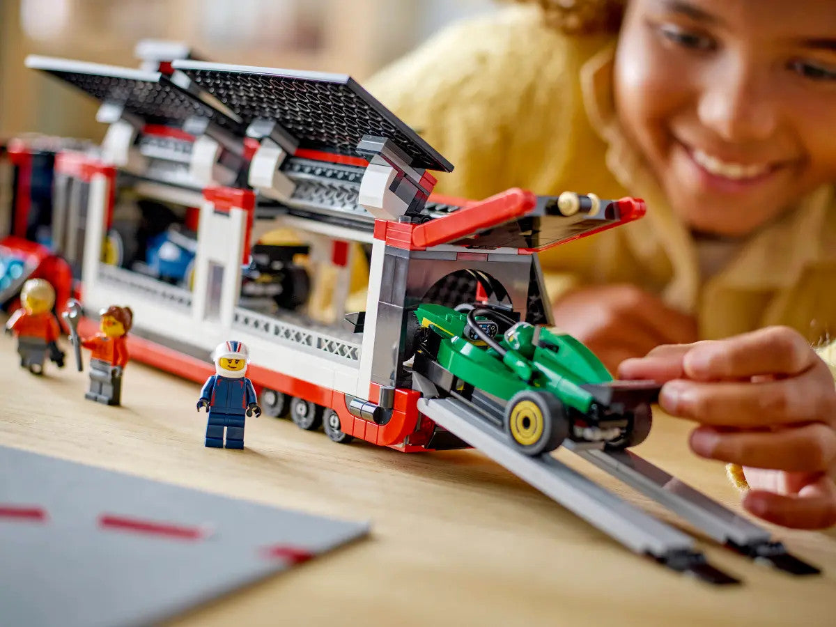 LEGO® City - F1® Truck with RB20 & AMR24 F1® Cars  60445
