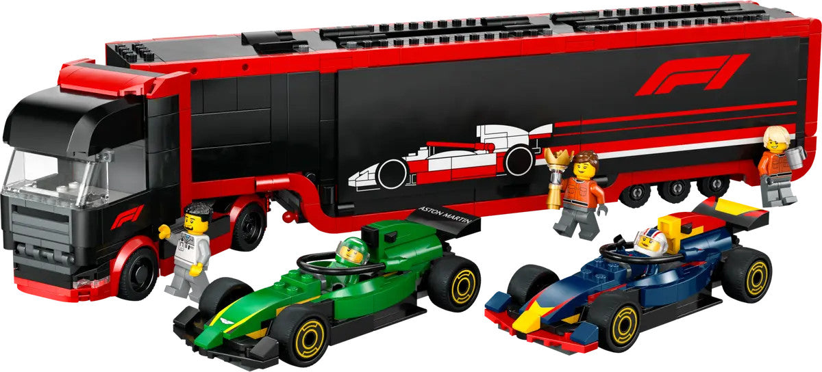 LEGO® City - F1® Truck with RB20 & AMR24 F1® Cars  60445