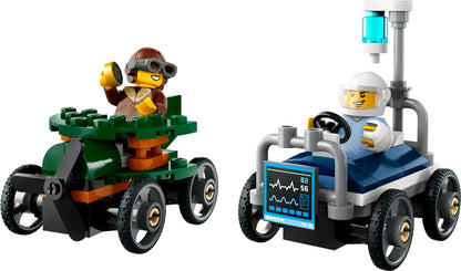 LEGO® City - Airplane vs. Hospital Bed Race Car Pack 60459