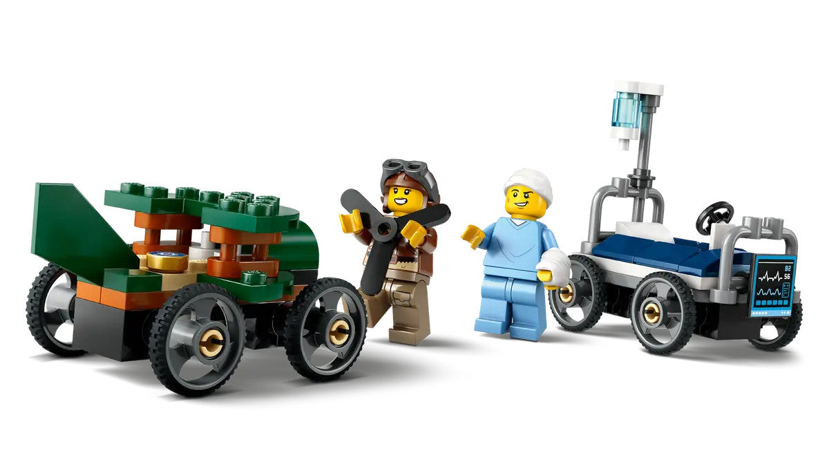 LEGO® City - Airplane vs. Hospital Bed Race Car Pack 60459