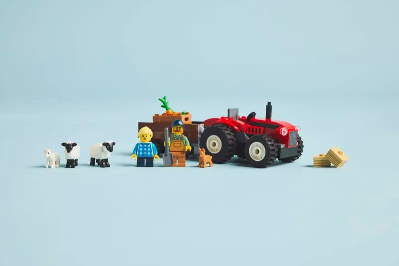 LEGO® City - Red Farm Tractor with Trailer & Sheep 60461