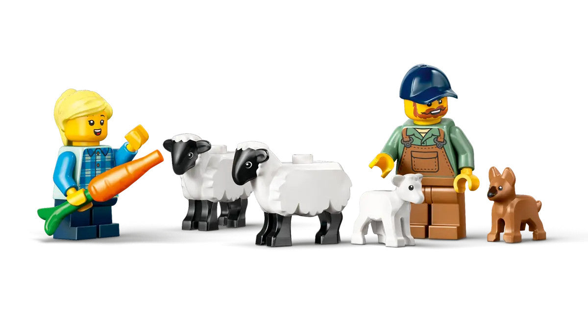 LEGO® City - Red Farm Tractor with Trailer & Sheep 60461