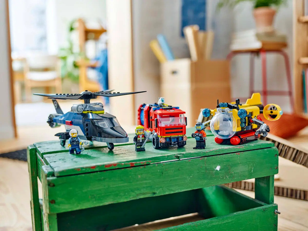 LEGO® City - Helicopter, Fire Truck & Submarine Remix 60462