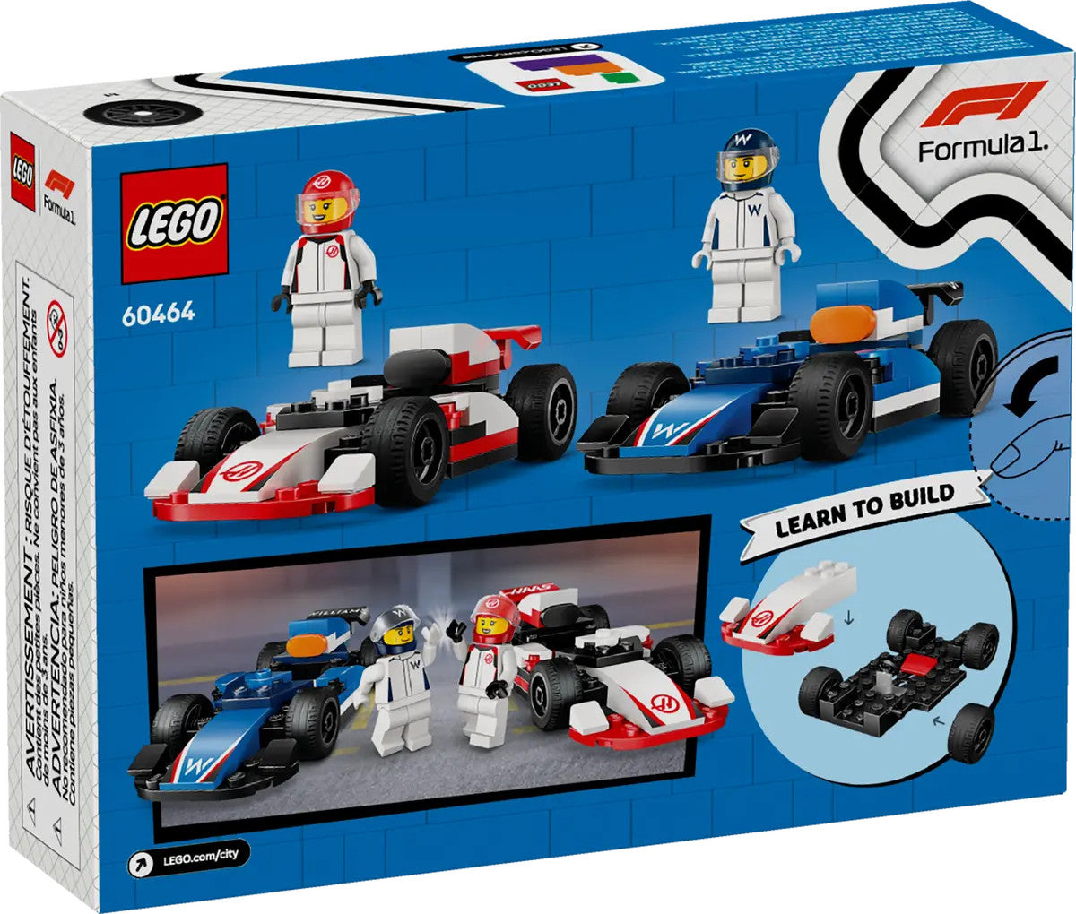 LEGO® City - F1® Williams Racing & Haas F1® Race Cars 60464