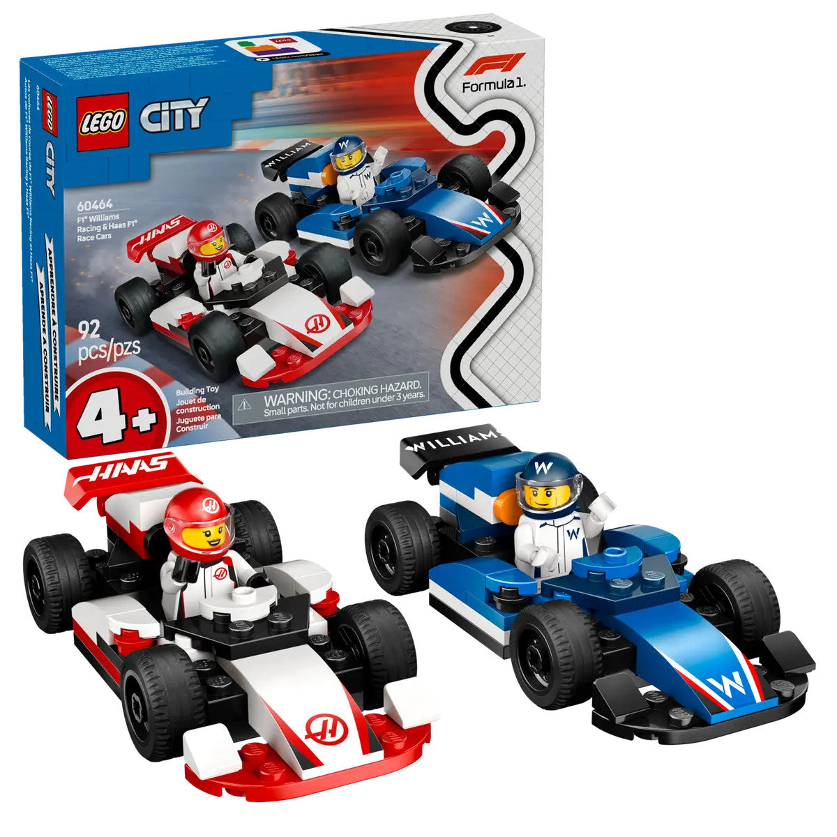 LEGO® City - F1® Williams Racing & Haas F1® Race Cars 60464