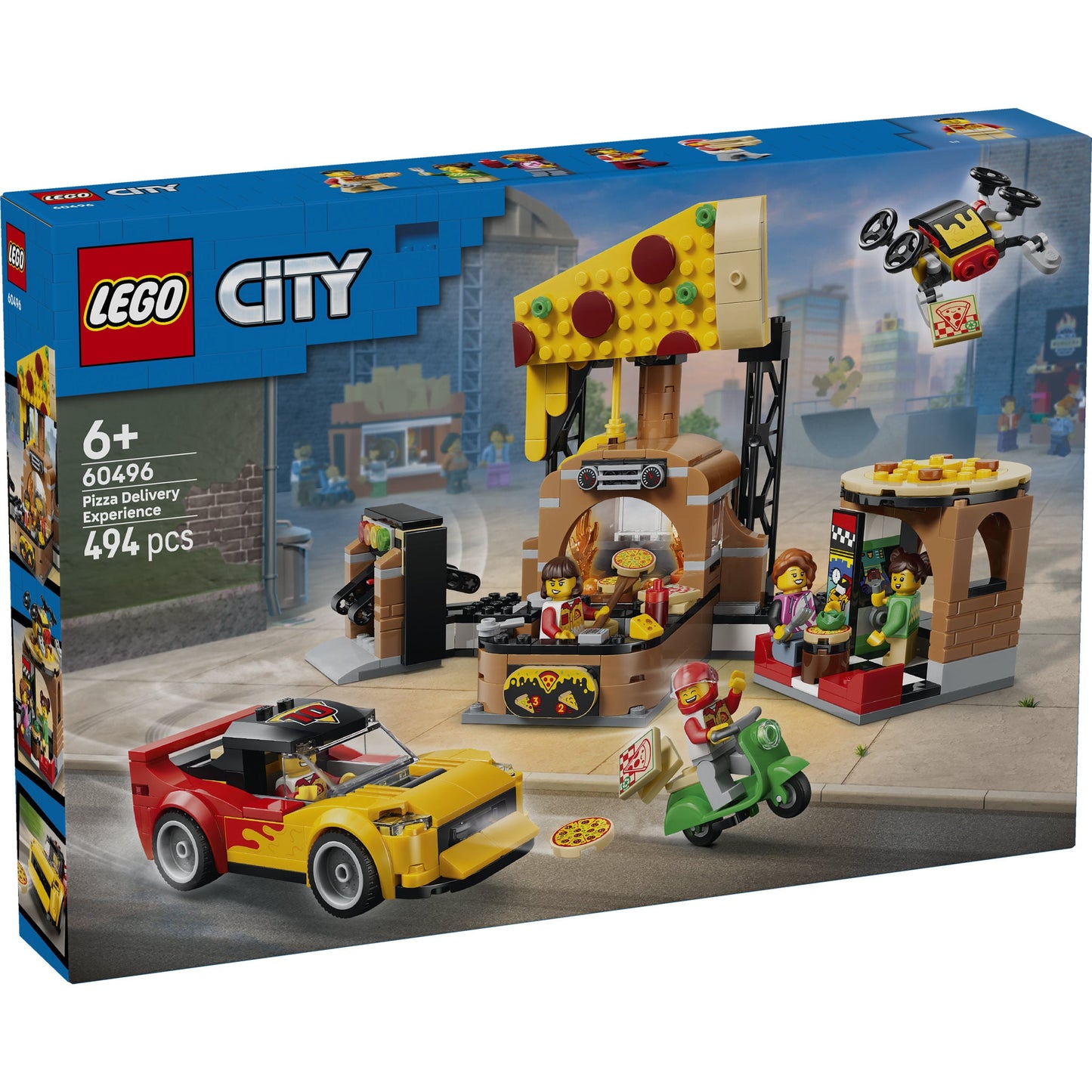 LEGO® City Pizza Delivery Experience with Vehicles - 60496