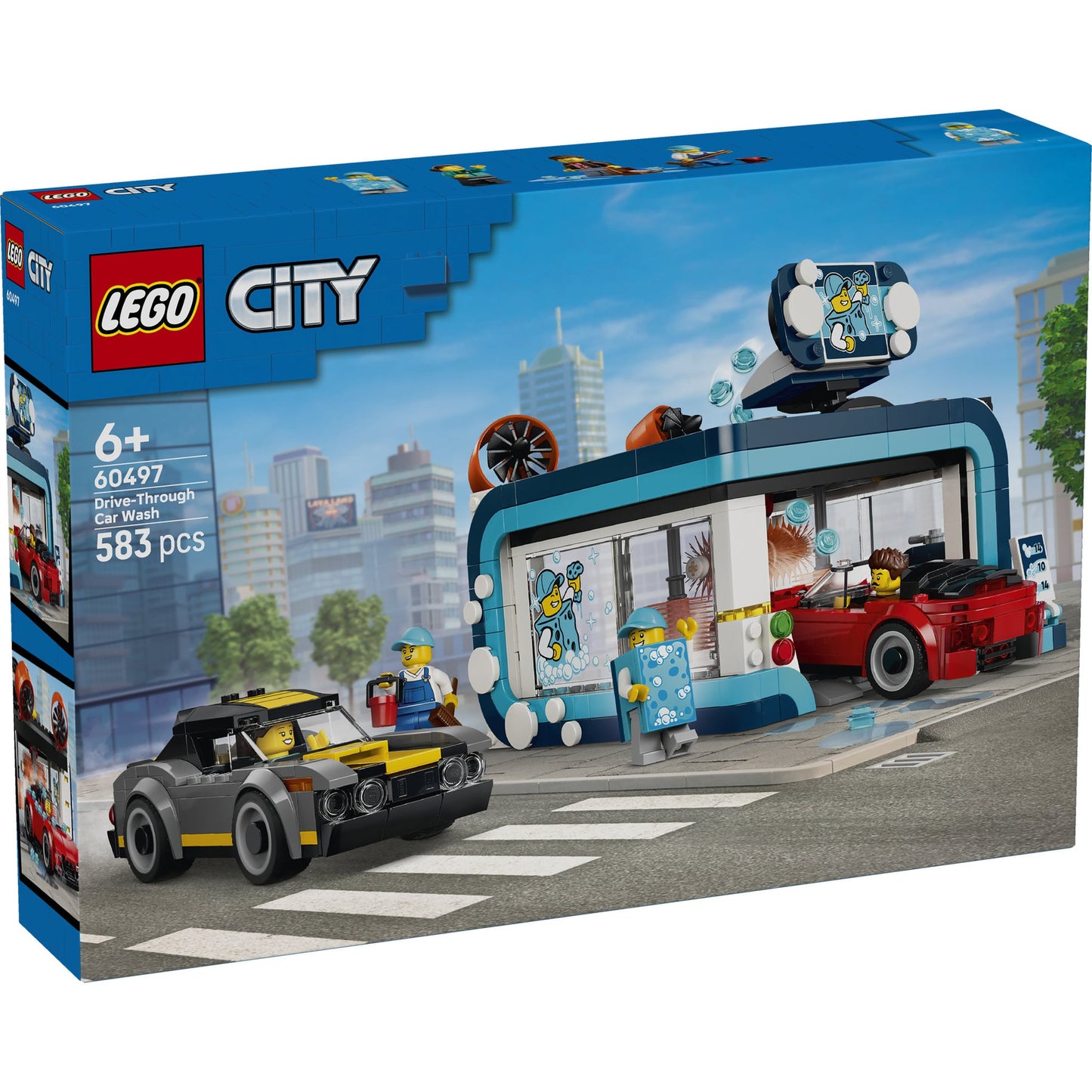 LEGO® City Drive-Through Car Wash - Building Kit 60497