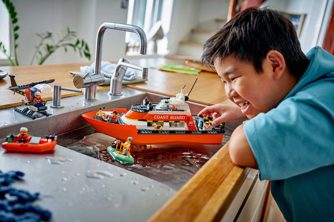 LEGO City - Coast Guard Rescue Boat & Helicopter 60504