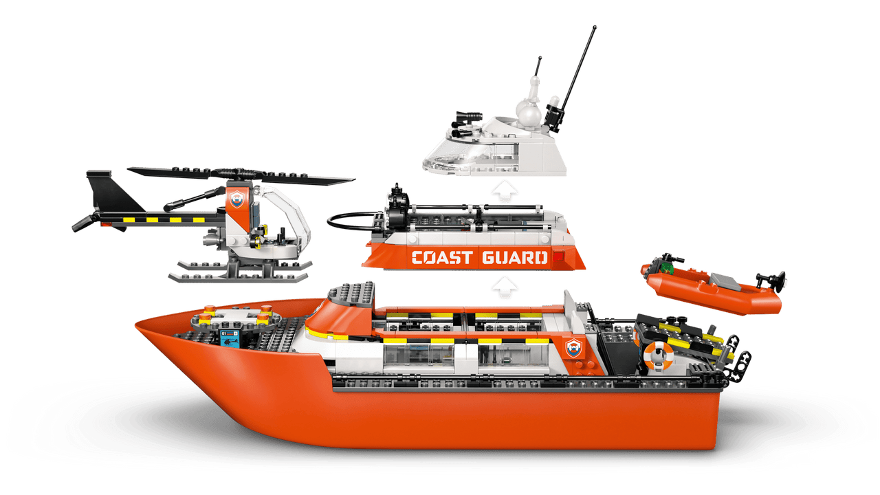 LEGO City - Coast Guard Rescue Boat & Helicopter 60504