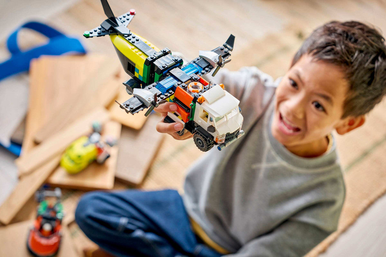  LEGO® City - Airplane, Service Truck & Hovercraft Remix 60505