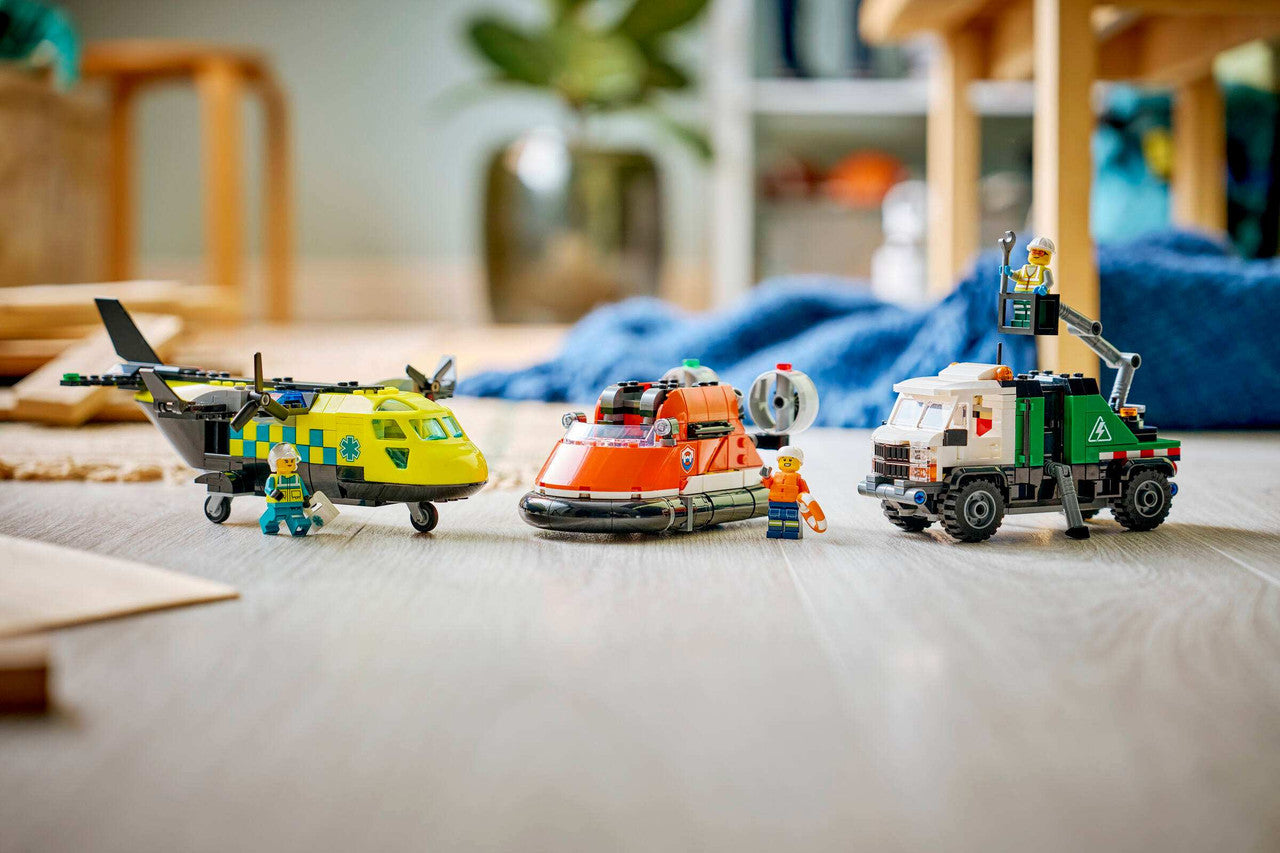  LEGO® City - Airplane, Service Truck & Hovercraft Remix 60505