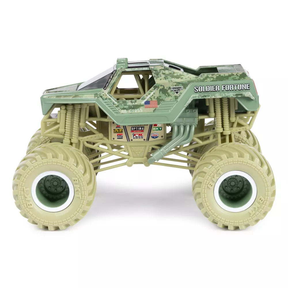 Monster Jam 1:24 Diecast Trucks - Soldier Fortune