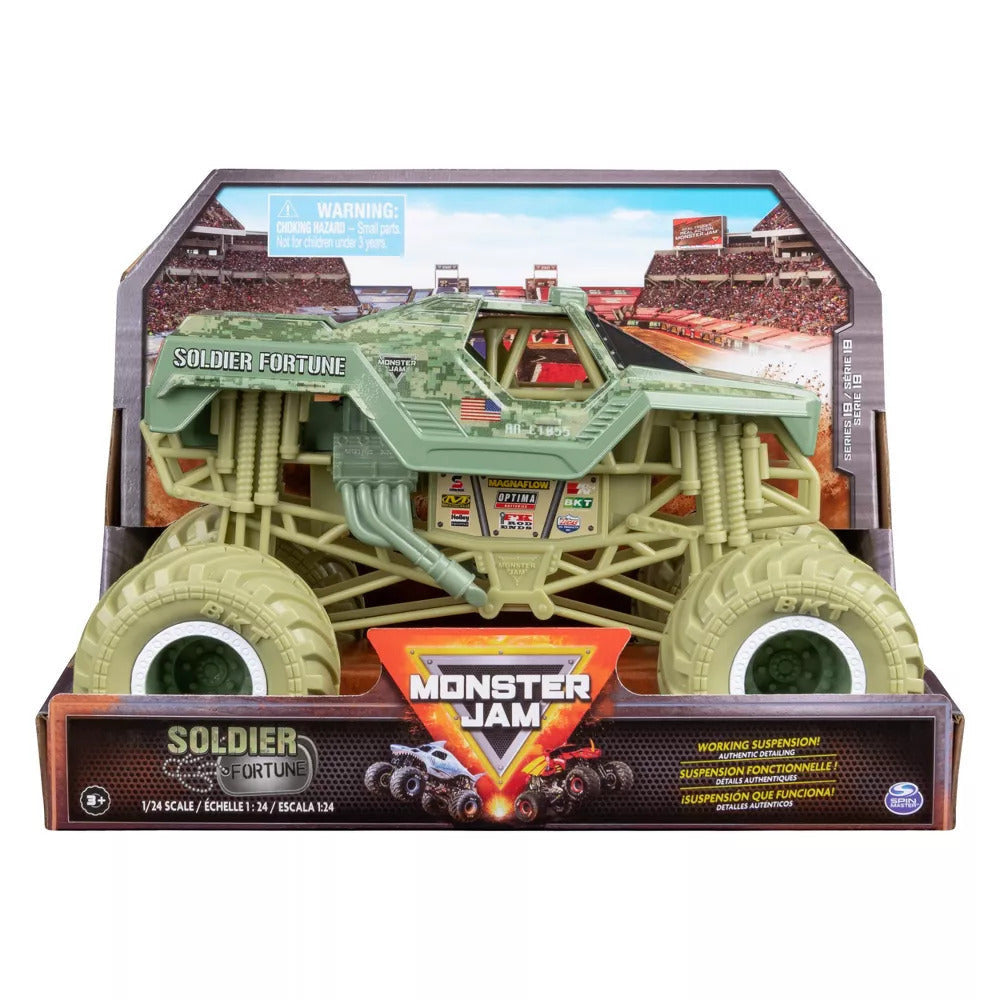 Monster Jam 1:24 Diecast Trucks - Soldier Fortune