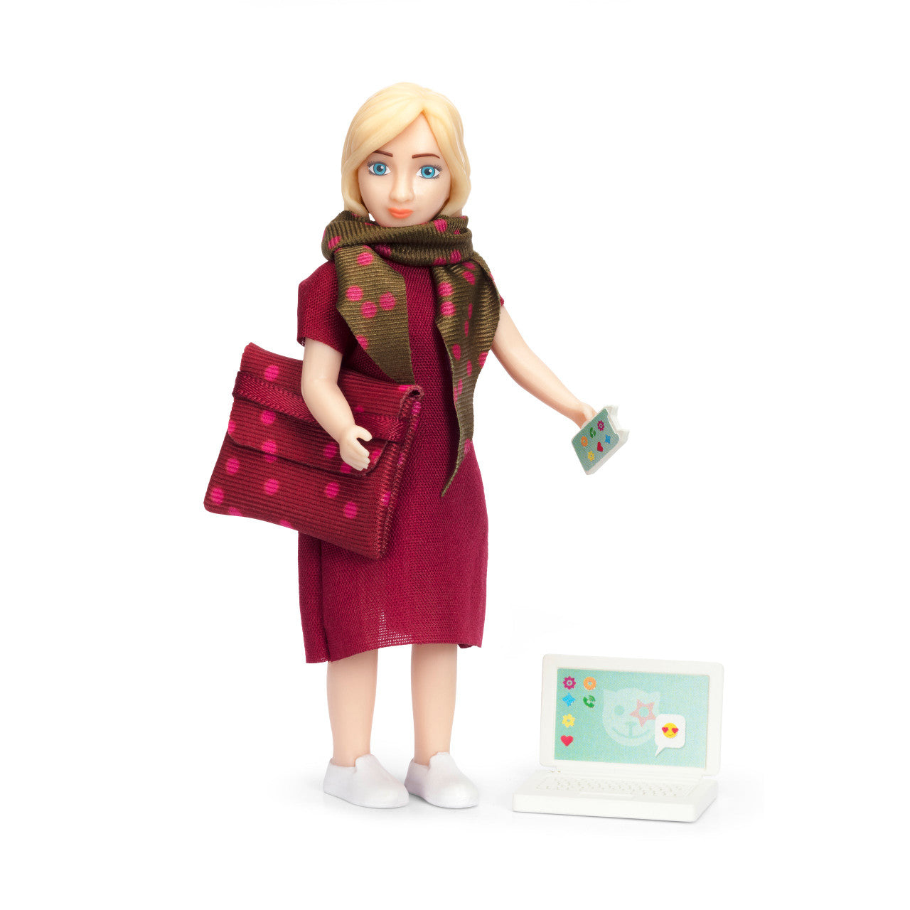 Lundby Doll's House - Mother Doll with Laptop and Carry Bag