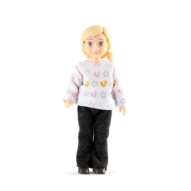 Lundby Doll's House - Girl and Horse with Riding Tackle