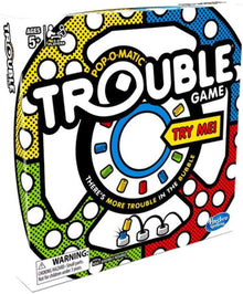 Trouble board game by Hasbro with Pop-O-Matic die roller box