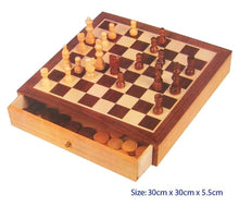 Fun Factory - Deluxe Chess & Checkers Set with Drawers