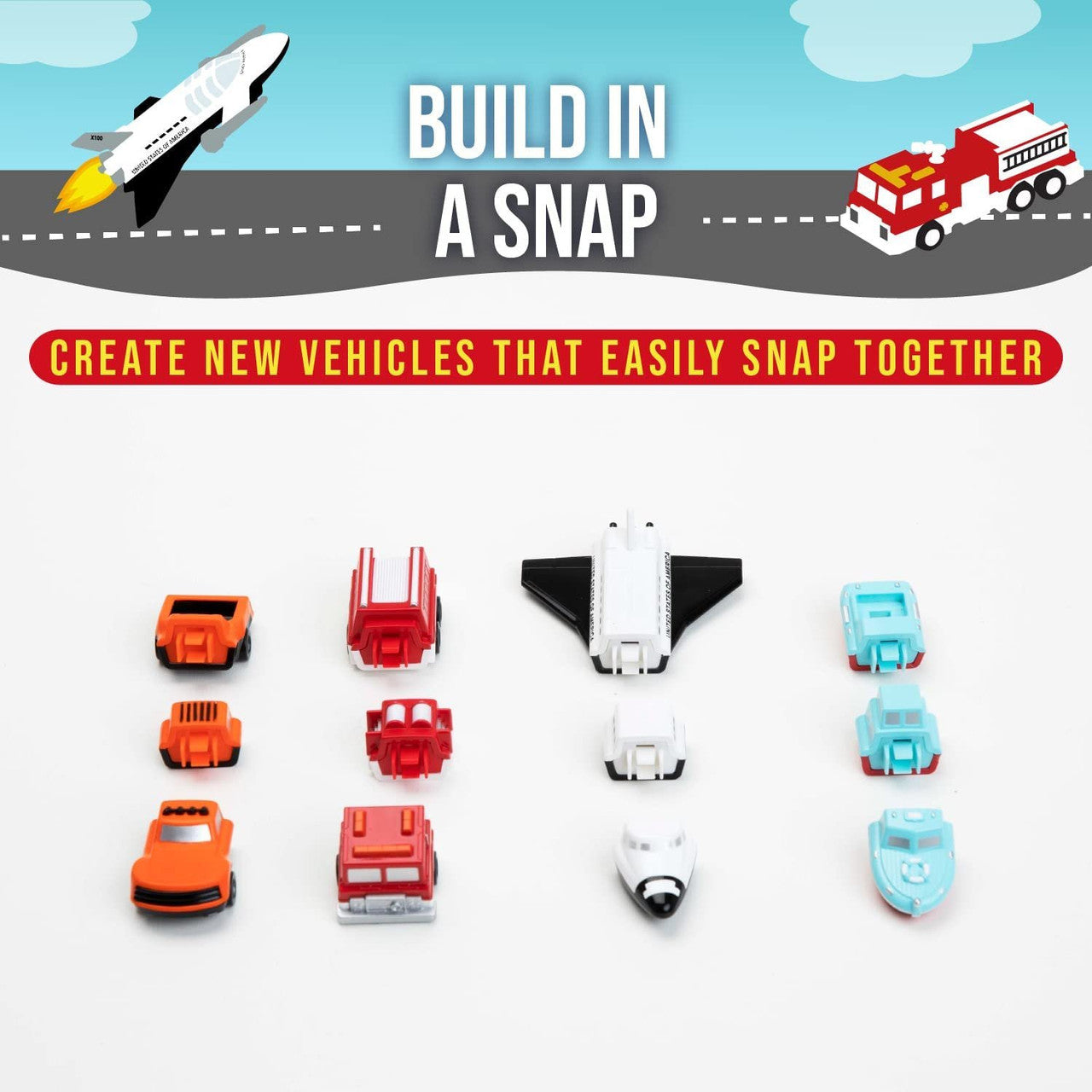 Popular Playthings - Micro Mix or Match - Vehicles Set 1
