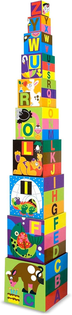 Melissa & Doug - Alphabet Nesting & Stacking Blocks