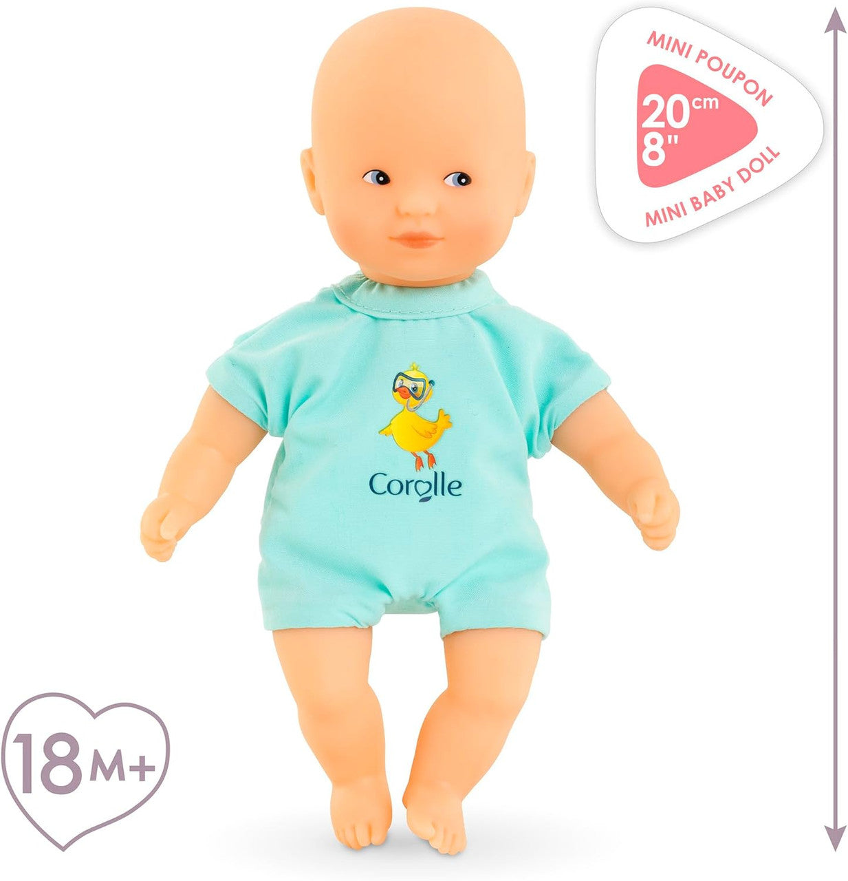 Corolle Mini Bath Doll - Bleu 20cm