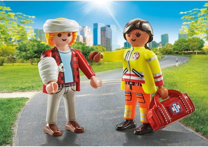 Playmobil City Life -  Duo Pack - Paramedic with Patient 71506