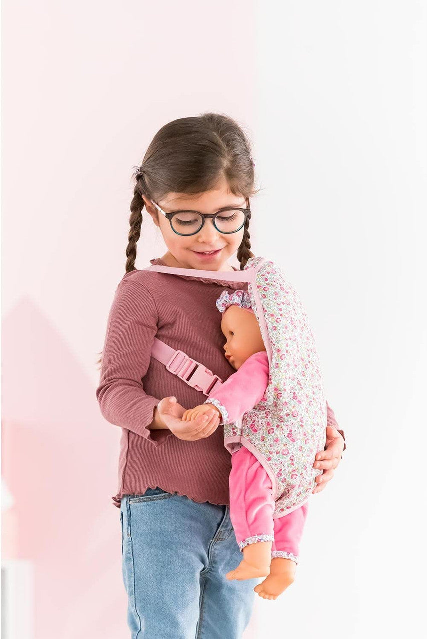 Corolle Mon Grand Poupon - Floral Baby Doll Sling for 36 & 42cm Baby Dolls