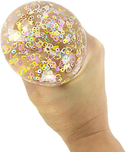 GelBitz Glitter Ball Sensory Squishy Toy