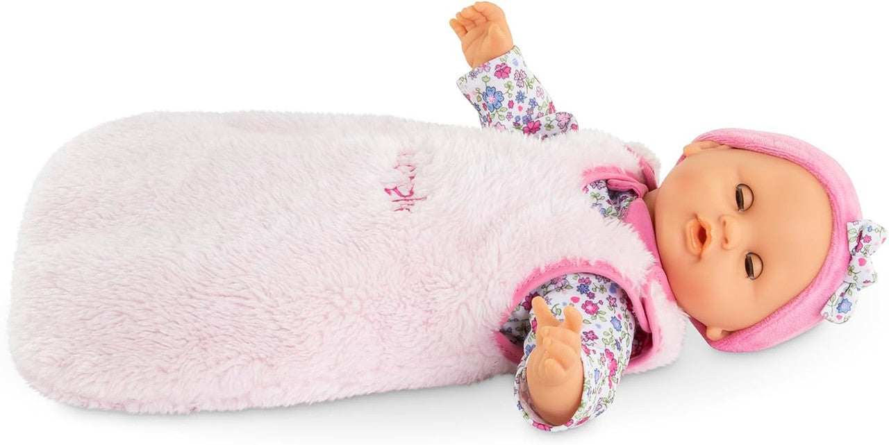 Corolle - Pink Plush Sleeping Bag for Mon Premier 30cm Baby Doll