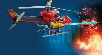 Playmobil - Fire Rescue Helicopter 71195