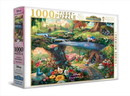 Harlington Thomas Kinkade 1000pc - Disney Alice in Wonderland Puzzle