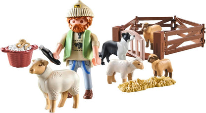 Playmobil Country - Young Shepherd with Flock of Sheep 71444