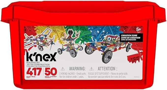 K'Nex Creation Zone Tub 417 pcs, 50 Builds