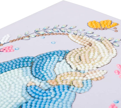 Crystal Art - Peter Rabbit and Mum 18x18cm Card product image 2