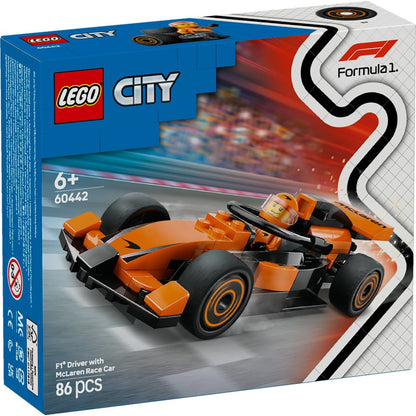 LEGO® City - F1® Driver with McLaren Race Car 60442