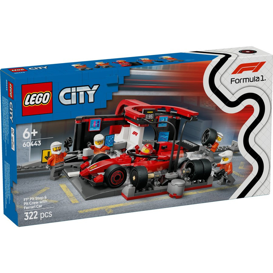 LEGO® City - F1® Pit Stop & Pit Crew with Ferrari Car  60443