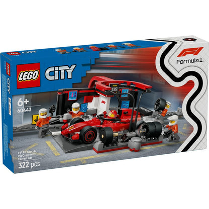 LEGO® City - F1® Pit Stop & Pit Crew with Ferrari Car  60443