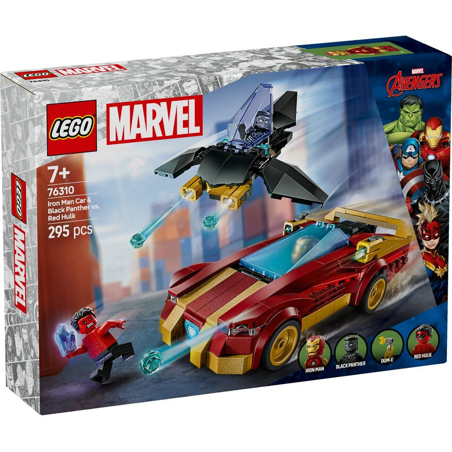 LEGO® Marvel - Iron Man Car & Black Panther vs. Red Hulk 76310