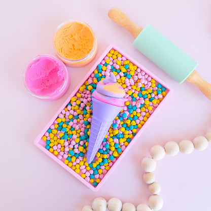 Play Sense Eco Playdough Eco Ice Cream Cone: Green