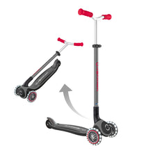 Globber MASTER Scooter with Lights - Black/Red