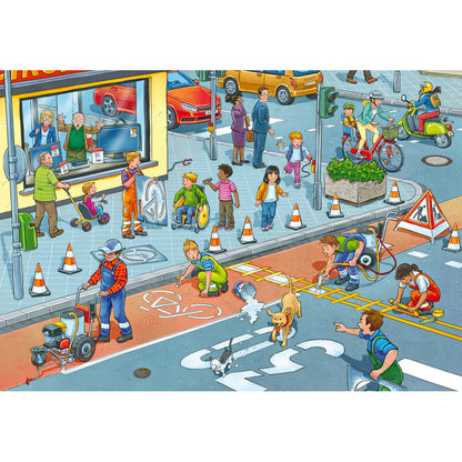 Ravensburger 2x12pc - Road Works Puzzle