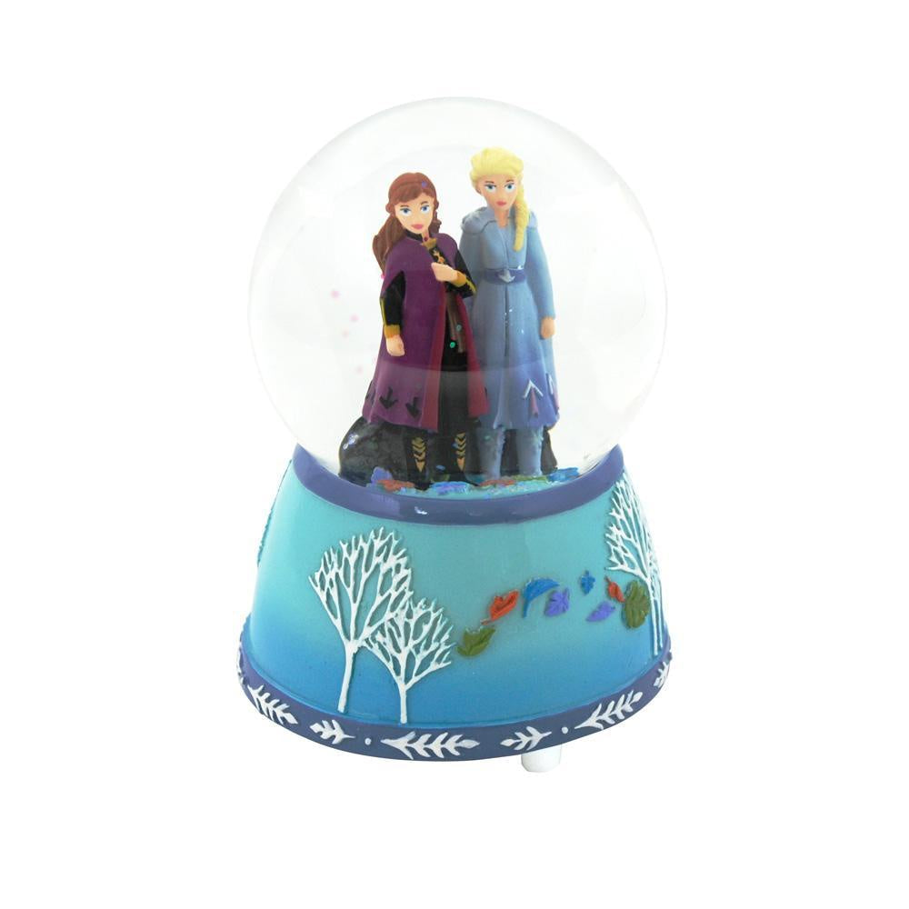 Disney Frozen 2 Anna & Elsa Musical Snow Globe