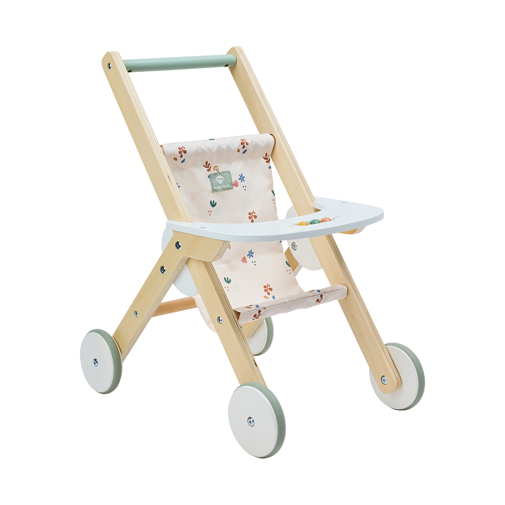 Eureka Kids - Wooden Baby Doll's Stroller